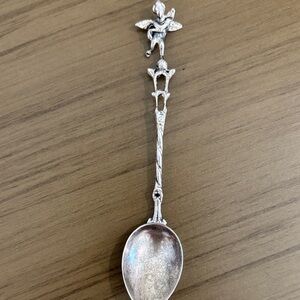 Vintage Silver Cherub Accent Spoon